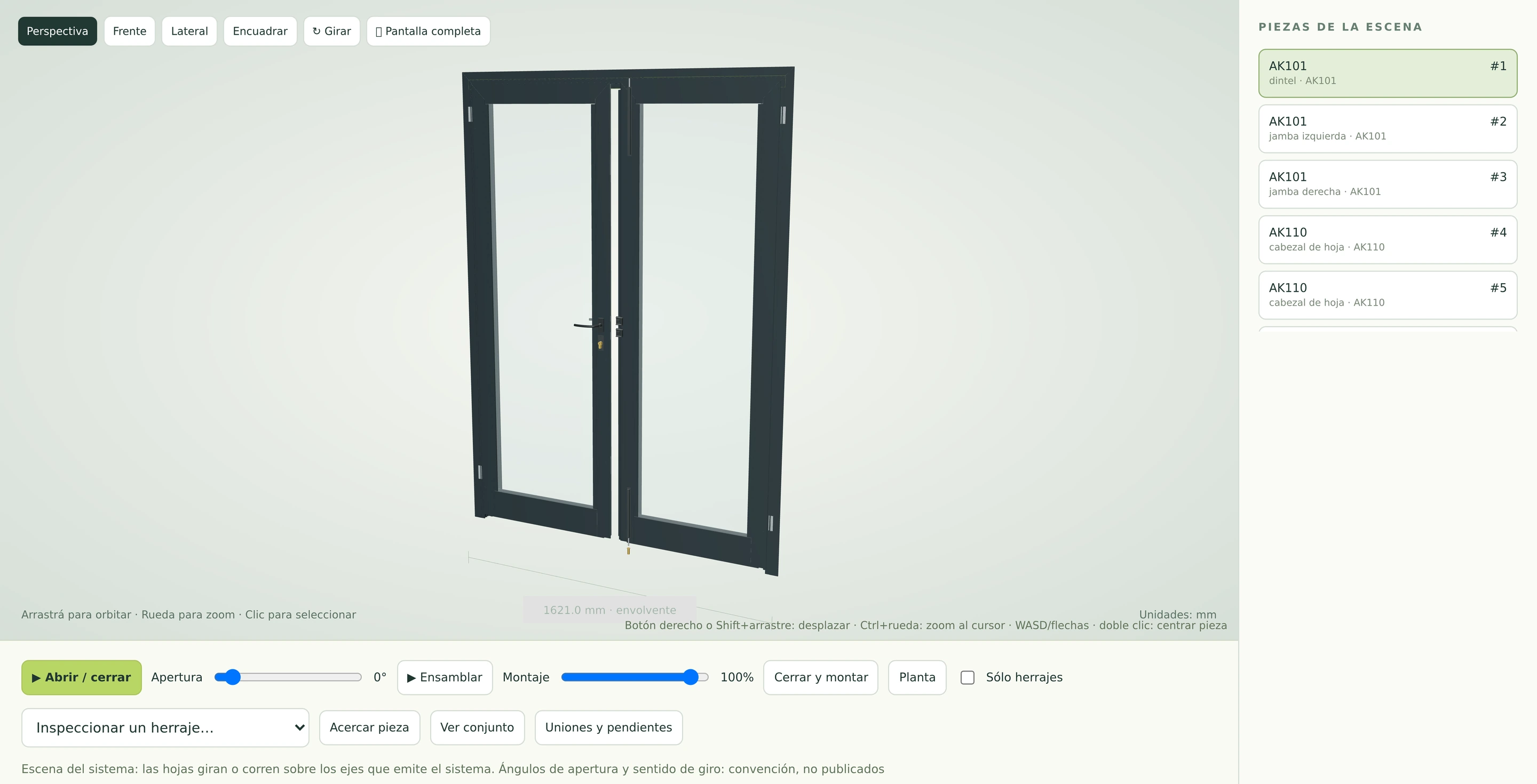 Captura de la Mesa de montaje de Abertio en tamaño completo